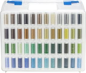 img 1 attached to 🧵 Mettler Poly Sheen Thread Case with 96 Spools, assorted colors