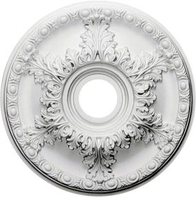 img 4 attached to 🏢 Ekena Millwork CM18GA Granada Ceiling Medallion - Stylish and Versatile 18" OD Medallion that Fits Canopies up to 6 5/8" - Factory Primed