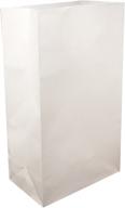 🔥 white flame resistant bag paper luminaria by lumabase 41012: a must-have product! logo