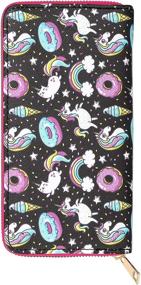 img 4 attached to Fashionable Women's Handbags & Wallets: Explore the Charm of Cute Unicorn Wallets!