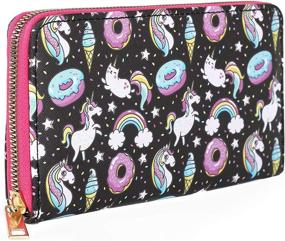 img 2 attached to Fashionable Women's Handbags & Wallets: Explore the Charm of Cute Unicorn Wallets!