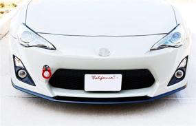 img 1 attached to 🔴 High-Performance Lightweight Aluminum Front Tow Hook Ring Red for Subaru BRZ Impreza WRX STi, Scion FR-S Toyota 8