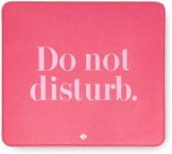 🐭 kate spade new york leatherette mouse pad with non-slip back - 9x8 inches, do not disturb logo