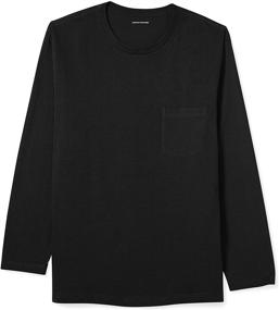 img 4 attached to 👕 Men's Clothing: Long Sleeve Pocket T-Shirt by Amazon Essentials in Shirts