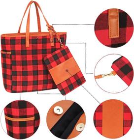 img 1 attached to MONOBLANKS Buffalo Matching Wristlet Personalized Women's Handbags & Wallets