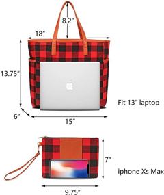 img 2 attached to MONOBLANKS Buffalo Matching Wristlet Personalized Women's Handbags & Wallets