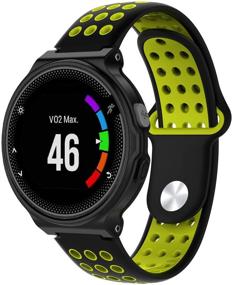 img 1 attached to 📱 Мягкий силиконовый ремешок Fitfree 22 мм для Garmin Forerunner 735XT 235 235Lite 230 220 620 630 Approach S20 S5 S6