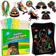 🌈 rainbow crafts drawing supplies by scratch logo