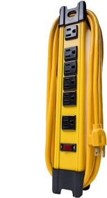 img 4 attached to 🔌 Woods Pro 4658 Power Strip with 6 Outlets, 10ft Cord - Yellow Metal