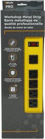 img 3 attached to 🔌 Woods Pro 4658 Power Strip with 6 Outlets, 10ft Cord - Yellow Metal