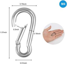 img 3 attached to 🧲 Spring Snap Carabiner Clip made of Stainless Steel