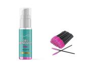 sylvia lashes gel remover + 50 pink brushes combo for eyelash extensions - 30ml logo