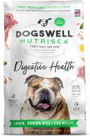 🐶 dogswell nutrisca digestive health dry dog food: protein-packed lamb, brown rice & egg recipe for optimal digestion logo