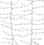 enhance your holiday décor with kurt adler 6' plastic ice wire clear garland - clear, 2 pack логотип