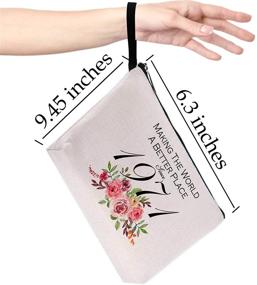 img 3 attached to 🎉 50th Birthday Gifts for Women: Celebrating 40 Years of Impact with a Stylish Makeup Bag!