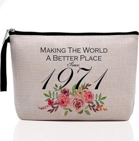 img 4 attached to 🎉 50th Birthday Gifts for Women: Celebrating 40 Years of Impact with a Stylish Makeup Bag!