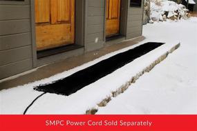 img 1 attached to Residential Snow Melting Heated Walkway Mat - Summerstep Home WM12x120-RES; Anti-Slip, Ideal for Narrow Walkways, Snowy Paths to Hot Tubs - Black, Single Item (Power Cord SMPC Required)