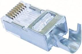 img 2 attached to ⚡ Platinum Tools 100023C EZ-RJ45 Shielded Cat5e/6 Connectors with External Ground - Pack of 10