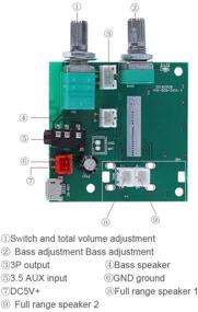 img 1 attached to 🔊 Мощная плата усилителя 2.1 канала | Bluetooth 5.0 | 20W бас и сабвуфера | Идеально для домашнего кинотеатра и активных колонок