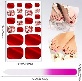 img 1 attached to Marble Design Toenail Art Polish Stickers Strips - 440 Pieces, 20 Sheets, Colorful Self-Adhesive Toenail Art Stickers with Nail File - Perfect Toenail Decoration for Women and Girls