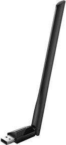 img 1 attached to Renewed TP-Link Archer T2U Plus AC600Mbps Wireless USB Network Adapter for PC, WiFi Adapter