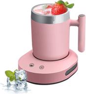 🥤 normia rita electric cup cooler & warmer - fast cooling cup for home/office/car, temperature range from 36℉ to 131℉, desktop mini drink chiller for beer, beverage, can, fruit logo