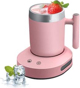img 4 attached to 🥤 NORMIA RITA Electric Cup Cooler & Warmer - Fast Cooling Cup for Home/Office/Car, Temperature Range from 36℉ to 131℉, Desktop Mini Drink Chiller for Beer, Beverage, Can, Fruit