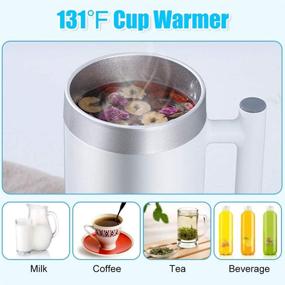 img 1 attached to 🥤 NORMIA RITA Electric Cup Cooler & Warmer - Fast Cooling Cup for Home/Office/Car, Temperature Range from 36℉ to 131℉, Desktop Mini Drink Chiller for Beer, Beverage, Can, Fruit