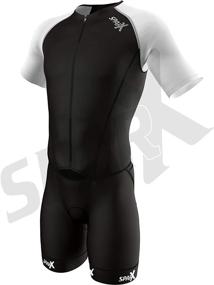 img 3 attached to 🏊 Sparx Elite Aerosuit Men's Short Sleeve Triathlon Suit - High-performance Mens Tri Suit with Skinsuit Design