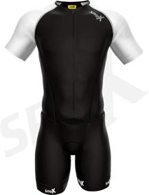 img 2 attached to 🏊 Sparx Elite Aerosuit Men's Short Sleeve Triathlon Suit - High-performance Mens Tri Suit with Skinsuit Design
