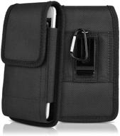 📱 kiwitatá nylon pouch cell phone holster: rugged belt clip holder for iphone 8/se2, 7, 6s, 6 & se 12 mini logo