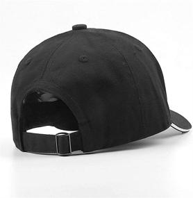 img 1 attached to Stylish & Adjustable Anime Hat for Men & Women - Perfect 🎩 Gift for Anime Fans | Black Trucker Cap Gorras para De Hombres Mujer