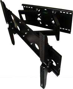 img 3 attached to 📺 Mount-It! Dual Arm TV Wall Mount: Universal Bracket for 32-60 Inch Screens, 20 Inch Arm Extension, VESA Compatible 750x450mm, 175 Lbs Capacity, Black