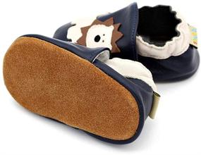 img 2 attached to High-Quality Genuine Leather Moccasins Slippers for Boys, Non-Slip Shoes