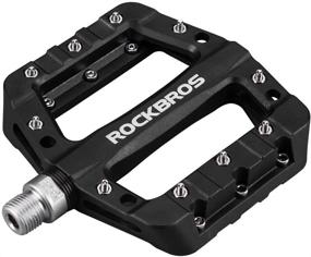 img 4 attached to ROCKBROS MTB Pedals: Lightweight Nylon Fiber Platform Pedals for BMX MTB 9/16