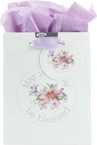 img 4 attached to 🎁 Christian Art Gifts Blessings from Above Jeremiah 17:7 Gift Bag Set - Purple, Small