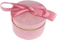 🎁 tehaux pink round gift box: luxury cylindrical flower paper packaging with ribbon bowknot for wedding anniversaries & valentine's day logo