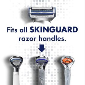 img 2 attached to 🪒 Smooth Shaves Ahead: Gillette SkinGuard Men's Razor Blade Refills, 8 Count