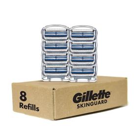img 4 attached to 🪒 Smooth Shaves Ahead: Gillette SkinGuard Men's Razor Blade Refills, 8 Count