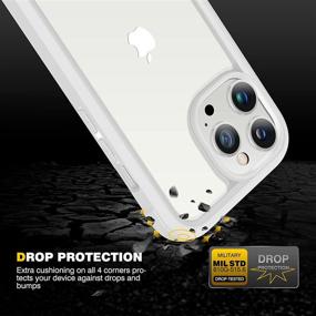 img 2 attached to 📱 Diaclara iPhone 13 Pro Case: Full Body Protection with Touch Sensitive Screen & Shockproof Bumper - Creamy White