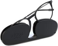 👓 nooz optics oval shape reading glasses for men and women - alba model essential collection - magnifying readers logo