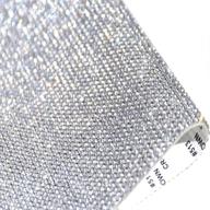 ✨ white bling crystal rhinestones sticker: self-adhesive glitter gem diy decoration for cars, gifts & items - 9.4 x 7.9 inch logo