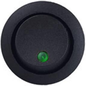 img 2 attached to ESUPPORT 12V 16A Car Auto Boat Green LED Light Lamp 19Mm Round Dot Push Button Rocker Toggle Switch On Off Spst 3 Pin Control Pack Of 10