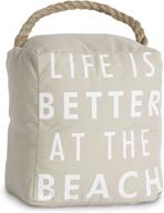 🏖️ pavilion gift company 72152 at the beach door stopper: a charming and functional 5 by 6-inch home décor essential logo