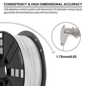 img 2 attached to 🖨️ Grey Dimensional Filament with Enhanced Cleaning Capability - Ideal for 3D Printing