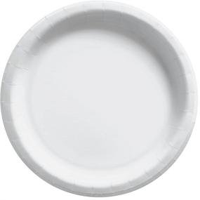 img 1 attached to Amscan Frosty White Paper Tableware Household Supplies