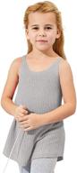 👗 stylish and comfortable: xineppu lightweight summer striped sleeveless girls' clothing logo