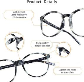 img 3 attached to 👓 LifeArt Bifocal Reading Glasses: Blue Light Blocking, Gaming & TV Glasses for Women and Men with Anti Glare (Black/White, +0.00/+3.00 Magnification)