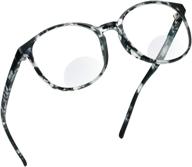 👓 lifeart bifocal reading glasses: blue light blocking, gaming & tv glasses for women and men with anti glare (black/white, +0.00/+3.00 magnification) logo