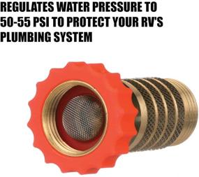 img 3 attached to 💧 Lead-Free Brass Hi-Flow Water Regulator for Camper, Trailer, and RV Plumbing System - Valterra RV Hi-Flow Water Regulator, Maintaining 50-55 psi